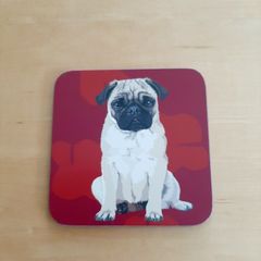 Pug dog coaster BN