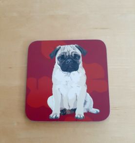 Pug dog coaster BN