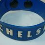 Chelsea Soccer Rubber Wrist Band With Two Snap Buttons To Adjust Length Image 2