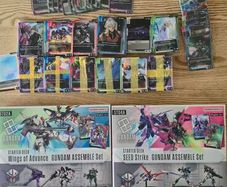 Gundam TCG cards and assemble kits
