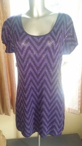 Monsoon purple sparkle tunic size UK14 EU42 Perfect condition Postage included