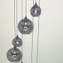 7 Light Pendant Smoke Glass Image 2