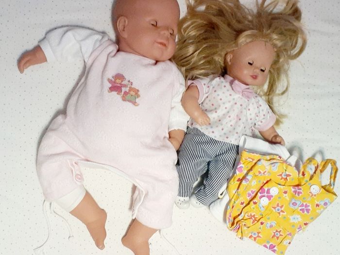 Soft Bodied dolls with sound + clothes