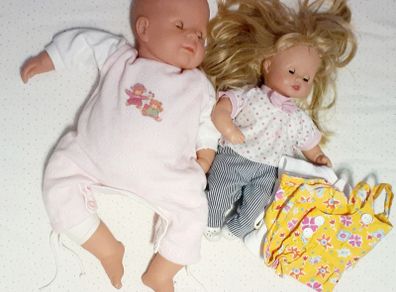 Soft Bodied dolls with sound + clothes