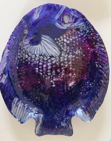 Arcoroc 'Poisson' fish-shaped glass plate