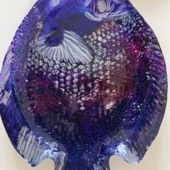 Arcoroc 'Poisson' fish-shaped glass plate