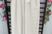 trousers Bnwt Zara cream wide leg trousers medium modal fabric