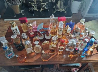 Large Vintage Designer Perfume Collection Job Lot