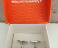Sterling Silver Corona Cufflink  925