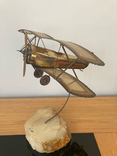 Vintage Airplane Sculpture