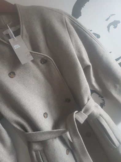 H&m Premium Wool Belted Coat