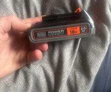 black +decker battery 18 volt good as new