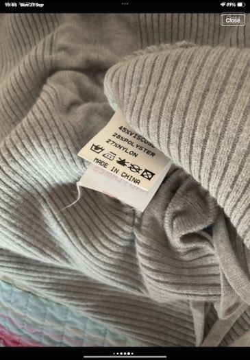jumper Bnwt grey vneck long sleeve grey drawstring detail jumper m/l