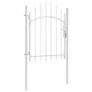 Garden Gate Steel 1x1.75 m White Image 2
