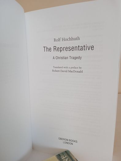The Representative: A Christian Tragedy by Rolf Hochhuth. Translated by Robert David MacDonald (GT187)