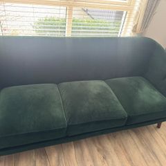 Velvet 3 seaters sofa