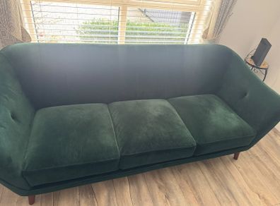 Velvet 3 seaters sofa