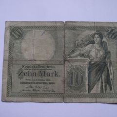 Germany. Reichskassenschein 10 Mark (6.10.1906)