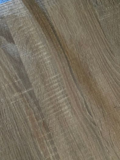 Light oak desk with integrated shelving