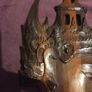 Vintage Thai Carved Face Temple Deity Image 2