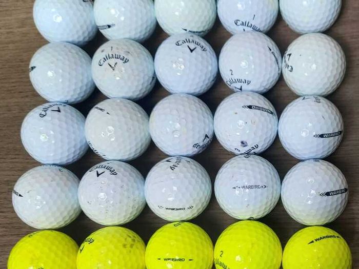 25 Callaway Warbird Lake Balls (scuffed & stained)