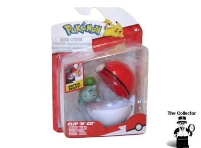 Pokemon Clip 'N' Go Bulbasaur And Poke Ball Battle Figure Brand New Sealed