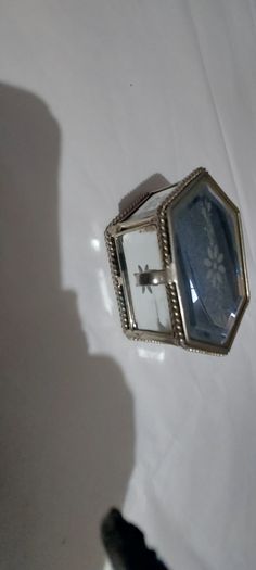 Lovely jewellery box ,,with bevelled mirrors sides and design, see pictures for condition,,take as is ,buyer collects or pays postage thank you
