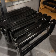 Powder coated pull out steel shelving