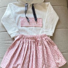 Dior girls hoodie sets 6/7