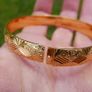 18K-GP gold plated Yellow Gold Bangle Bracelet Image 6