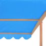Sandbox with Adjustable Roof Fir Wood Blue UV50 Image 6