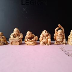 Set of 6 Japanese Style Netsuke Okimono