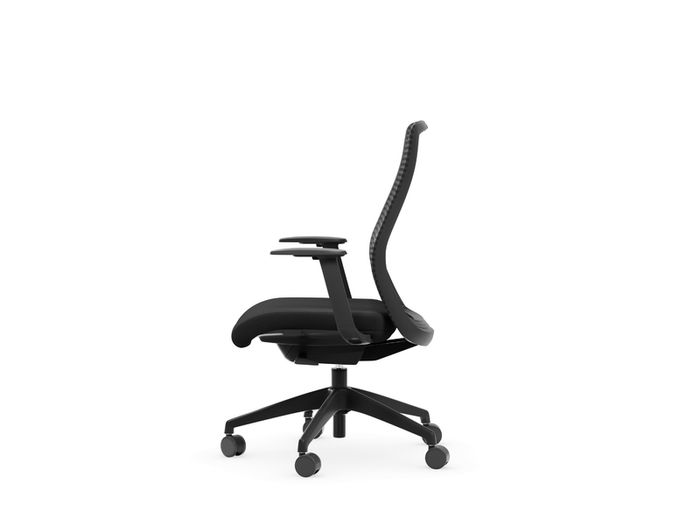 NV High Back Swivel Mesh Chair black Frame with adjustable arms