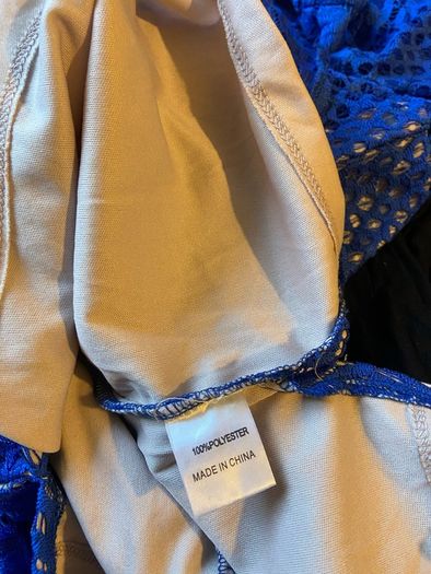 Stunning royal blue designer dress by love triangle size 14