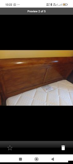 Free King-size Mahogany Bed