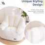 Bean Bag Chair for Adults or Children, Soft Faux Fur Floor Single with Filling Image 5