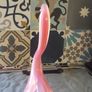 Murano Glass Pink Opaline Swan Image 3