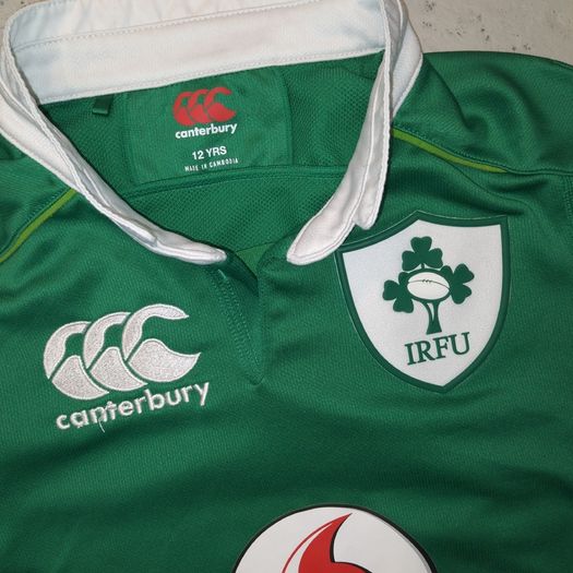 FREE POST Kids Ireland (12 Years) Rugby Jersey Shirt Tee IRFU Eire Irish Canterbury World Cup St Patricks Day Paddys Day Vodafone Youths Boys