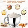 Stand Mixer,5 Quarts 8-Speed 1000W Tilt-Head Food Mixer, Kitchen Electric Standing Mixer With Dough Hook, Whisk, Beater, Splash Guard & Mixing Bowl For Baking, Dishwasher Safe (Black Image 3