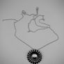 GEORG JENSEN Rhodinated Sterling Silver Daisy Pendant / Brooch Image 3