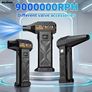 New Powerful Turbo Fan,built-in 6000mAh High-performance Battery, 9000000RPH, 5 Gears, 3pcs of Air Blowing Nozzles, Durable Black ABS Material, Suitable for Home, Office, Car, Courtyard, Blowing Leaves, Clearing Snow, and Dust Removal! Image 2