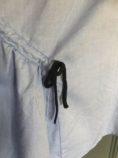 Zara girls long sleeved light blue shirt aged 10 years