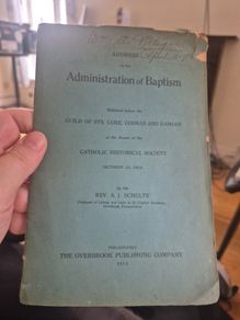 Address on the Administration of Baptism, authored by the