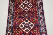 Vintage Handknotted Yalameh Pure Wool Rug