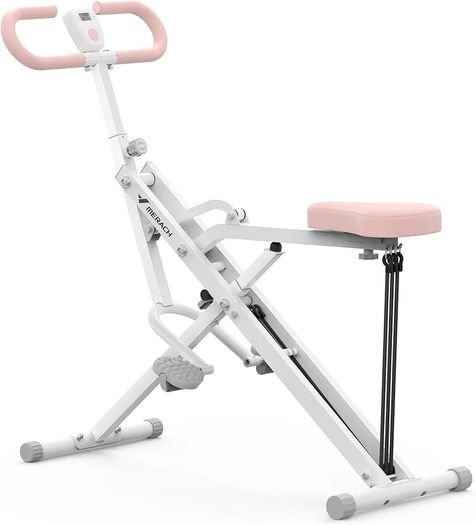 2 in 1 Squat Rowing Machine, Easy Setup and Foldable Exercise Equipment, Glute Trainer, Glutes and Leg Home Workout