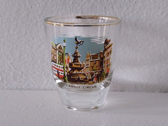 Vintage Souvenir Shot Glasses - Scenes of London - 1960s