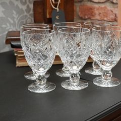 Tyrone Crystal Heavy Wine Glasses - Set of 6