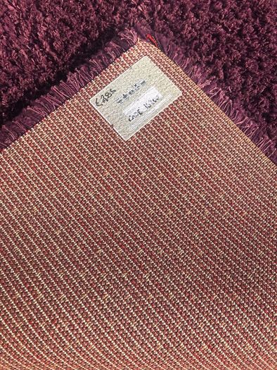 Extra Large thick chunky Rug aubergine colour