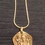 Silver Necklace Religious Pendant Image 2