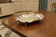 Viner's Quatrefoil Art Deco Footed Sterling Silver Dish(338 grams)